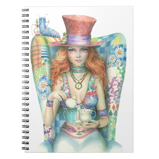 Tijd voor Tea, de Mad Hatter Notitieboek (Voorkant)