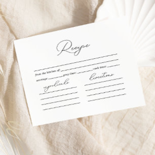 Tijd voor Tea Floral Vrijgezellenfeest Recept Informatiekaartje