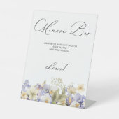 Tijd voor Tea Mimosa Bar Vrijgezellenfeest Reclamebord Met Voetstuk (Voorkant)