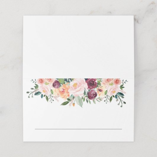 Tijd voor Tea Name Place Cards Plaatskaartje (Buitenkant ongevouwen)