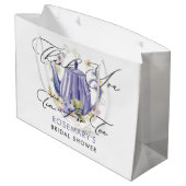 Tijd voor Tea Paarse theepot Vrijgezellenfeest Groot Cadeauzakje (Achterkant Gekanteld)