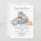 Tijd voor Tea Party Chinoiserie Vrijgezellenfeest  Kaart (Voorkant)