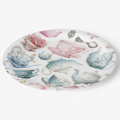 Tijd voor Tea  Pattern Paper Bord (Gekanteld)