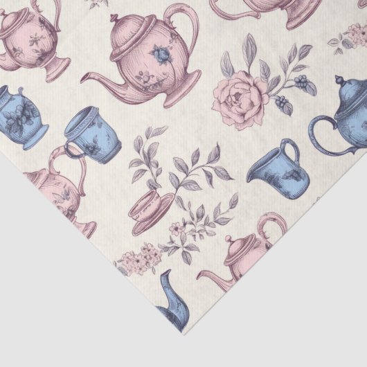Tijd voor Tea  Pattern Tissuepapier (Detail)