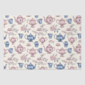 Tijd voor Tea  Pattern Tissuepapier (Voorkant)