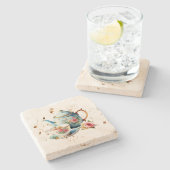 Tijd voor Tea Stone Onderzetter (Zijkant)