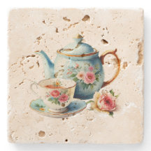 Tijd voor Tea Stone Onderzetter