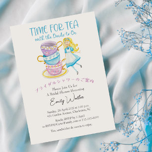 Tijd voor Tea Vrijgezellenfeest Alice Teacup Water Kaart