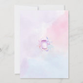 Tijd voor Tea Vrijgezellenfeest Floral Pot Waterve Kaart (Achterkant)