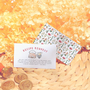 Tijd voor Tea Wildflower Vrijgezellenfeest Informatiekaartje