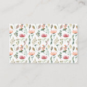 Tijd voor Tea Wildflower Vrijgezellenfeest Informatiekaartje (Achterkant)