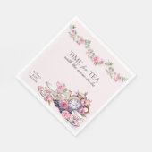 Tijd voor Tea with Mom to Be Theepot Floral Servet (Hoek)