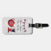 Tijd voor thee 2 bagagelabel (Voorkant horizontaal)