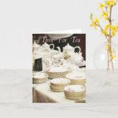 Tijd voor thee #2 kaart (Gele Bloem)