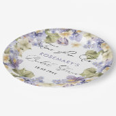 Tijd voor Thee Aquarel Bloem Bruiloft Feest Papieren Bordje (Gekanteld)