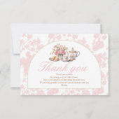 Tijd voor Thee Baby Shower Bedankt (Voorkant)