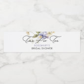 Tijd voor Thee Bloem Bruidsdiner Waterfles Etiket (Enkel label)