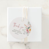Tijd voor Thee Bloemen Dank u Bedankjes Labels (In situ)
