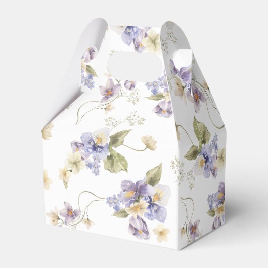 Tijd voor Thee Bloemrijke Bruidsbruiloft Bedankdoosjes (Achterkant)