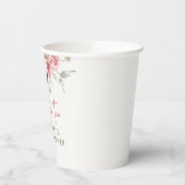 Tijd voor thee Boho bloemige bruidsontbijt Papieren Bekers (Links)