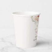 Tijd voor thee Boho bloemige bruidsontbijt Papieren Bekers (Rechts)