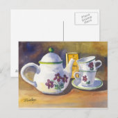 Tijd voor thee briefkaart (Voorkant / Achterkant)