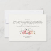 Tijd voor Thee Bruidsborrel  Bedankkaart (Achterkant)