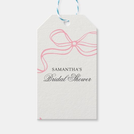 Tijd voor Thee Bruidsfeest Wilde Bloemen  Cadeaulabel (Voorkant)