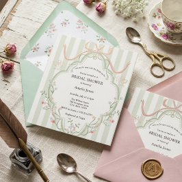 Tijd voor Thee Bruidsfeest Wilde Bloemen  Kaart