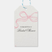 Tijd voor Thee Bruidsuitnodiging Wilde Bloemen Cadeaulabel (Achterkant)