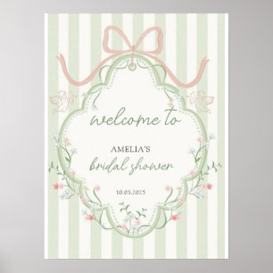 Tijd voor Thee Bruidsuitnodiging Wilde Bloemen  Poster