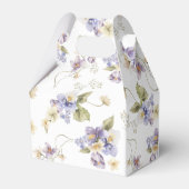 Tijd voor Thee Bruiloft met Bloemen Bedankdoosjes (Achterkant)