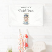 Tijd voor Thee Bruiloftsfeest Banner (Insitu)