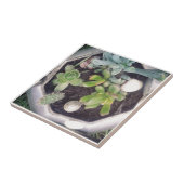 Tijd voor thee?Een geplante theeketel Tegeltje (Zijkant)