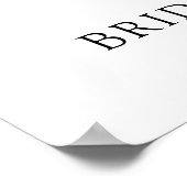 Tijd voor Thee Herfst Pompoen Bruidsmeisje Ontvang Poster (Hoek)