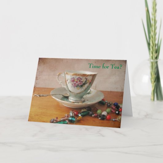 Tijd voor Thee? Kaart (Voorkant)