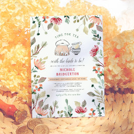 Tijd voor thee met de bride | VRIJGEZELLENFEEST Kaart