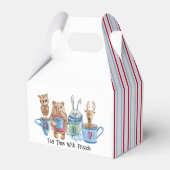 Tijd voor thee met een vriendenknoppapierbus bedankdoosjes (Achterkant)