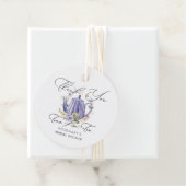 Tijd voor Thee Paarse Theepot Bruidsmeisjes  Bedankjes Labels (In situ)