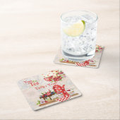 Tijd voor thee!  Retro Afternoon Tea Party Kartonnen Onderzetters (Insitu)