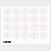 Tijd voor Thee Roze Bloemstuk Sticker (Vel)
