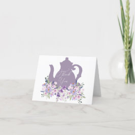 Tijd voor Thee Shower Lavendel Bedankkaart