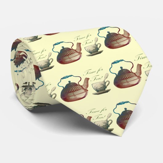 Tijd voor thee stropdas (Opgerold)