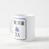 Tijd voor thee. Tea cup. Met jouw naam Koffiemok (Voorkant links)