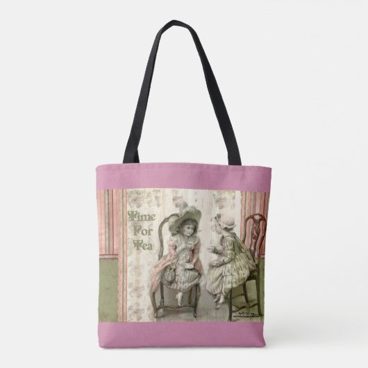 Tijd voor thee tote bag (Achterkant)