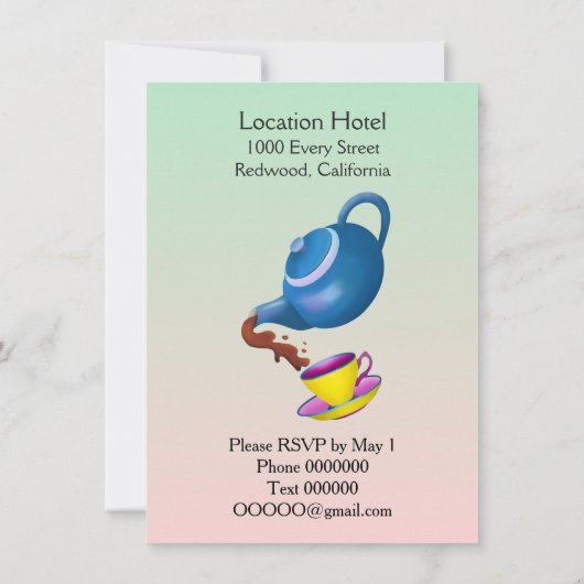 Tijd voor thee uitnodiging (Achterkant)