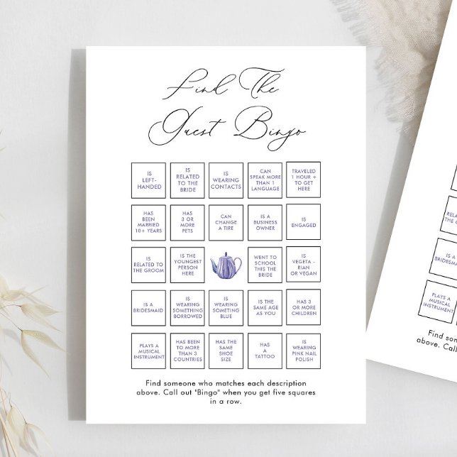 Tijd voor thee Vind het gast bingogame (Creator heeft geüpload)