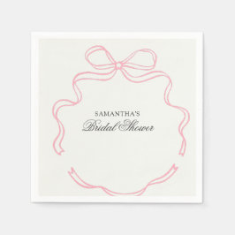 Tijd voor theebloem Vrijgezellenfeest Servet