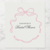 Tijd voor theebloem Vrijgezellenfeest Wijn Etiket (Enkel label)