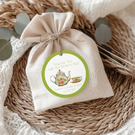 Tijd voor theepartij favoriet cadeautag bedankjes labels